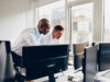 Two men at the computer